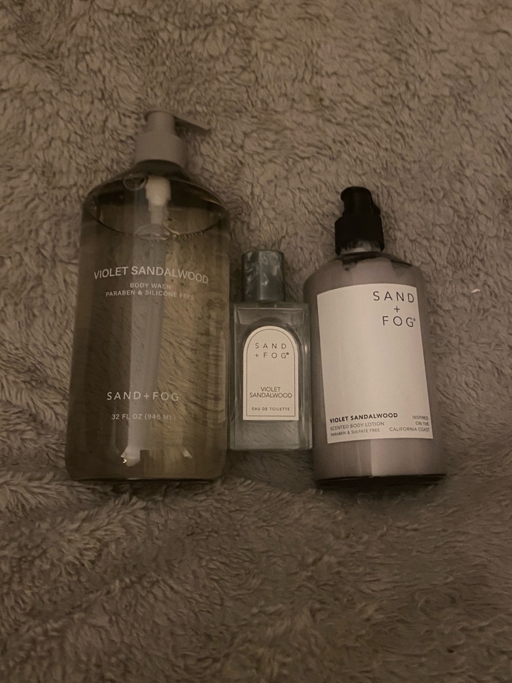 Violet Sandalwood Body Wash, perfume& Lotion Set - Neutral